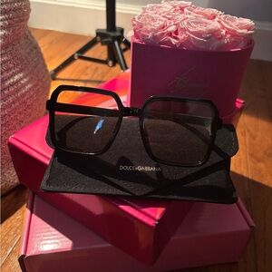 Black Frame Blue Light Blocking Glasses Oversized